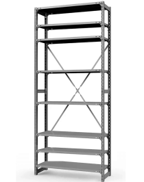Стеллаж ТСУ 4000x700x500 8 полок (150 кг, металл)