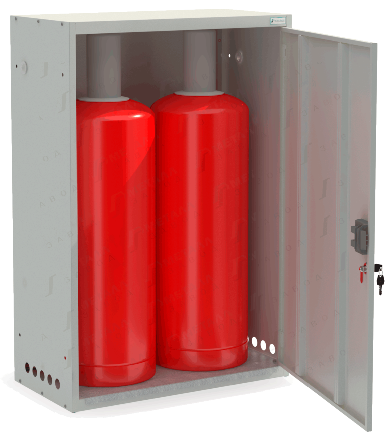 Шкаф для газовых баллонов ШГР 50-2-4 (2х50л)  Шкаф для газовых баллонов ШГР 50-2-4 (2х50л)