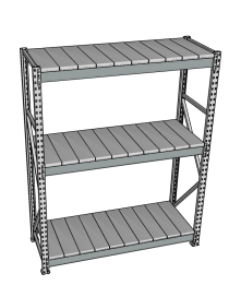Стеллаж грузовой СГР 2000x1200x400 3 полки (металл) Стеллаж грузовой СГР 2000x1200x400 3 полки (металл)