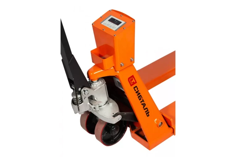 Гидравлическая тележка (рокла) ACR-ES c весами, 2,5 т, Вилы: 1150 Х 550, СибТаль, полиуретановые колеса 